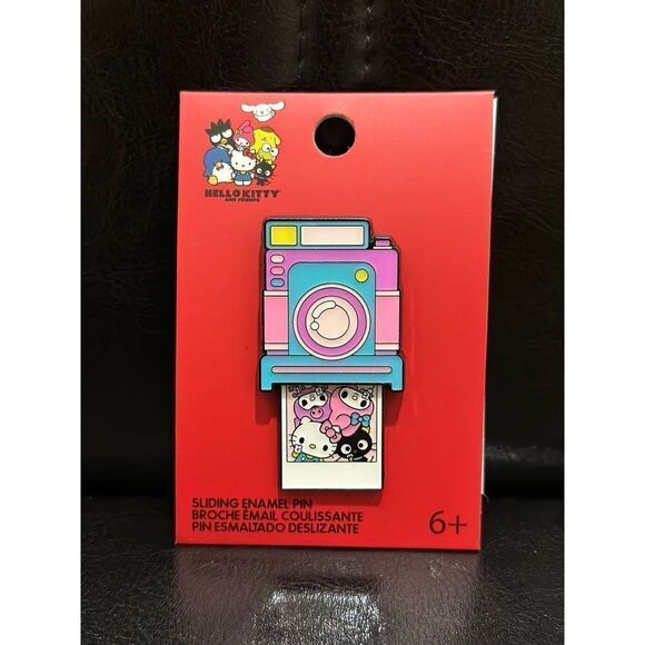 Loungefly Sanrio Hello Kitty and Friends Camera Sliding Enamel Pin - Picture 1 of 3